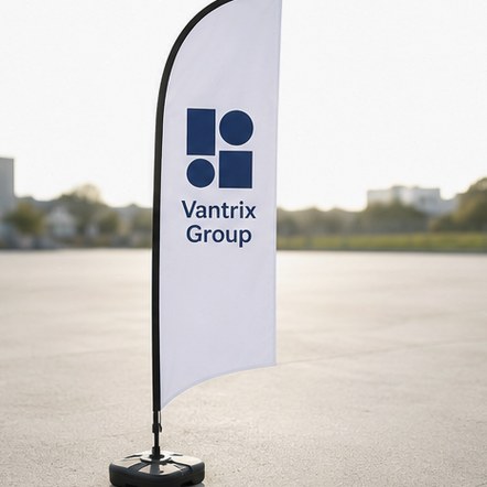 Double-Sided Blockout Flags